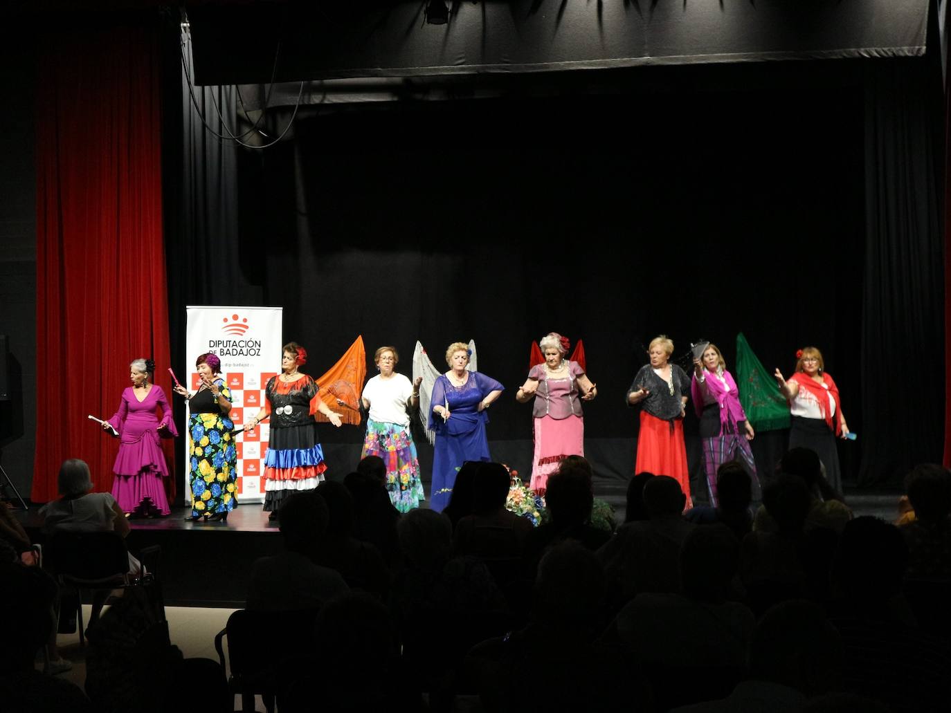 Momento de la actuación en Olivenza, el pasado 6 de agosto, por invitación de 'Las Raparigas'.