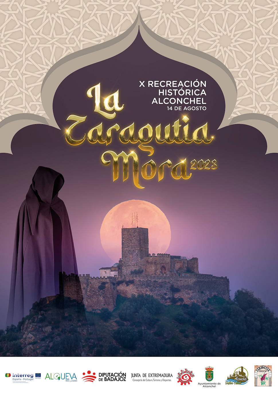 Cartel de la X edición de la fiesta de La Zaragutía Mora de Alconchel.