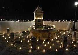 Fuente de María y Miguel en una edición anterior de la Noche en Blanco.