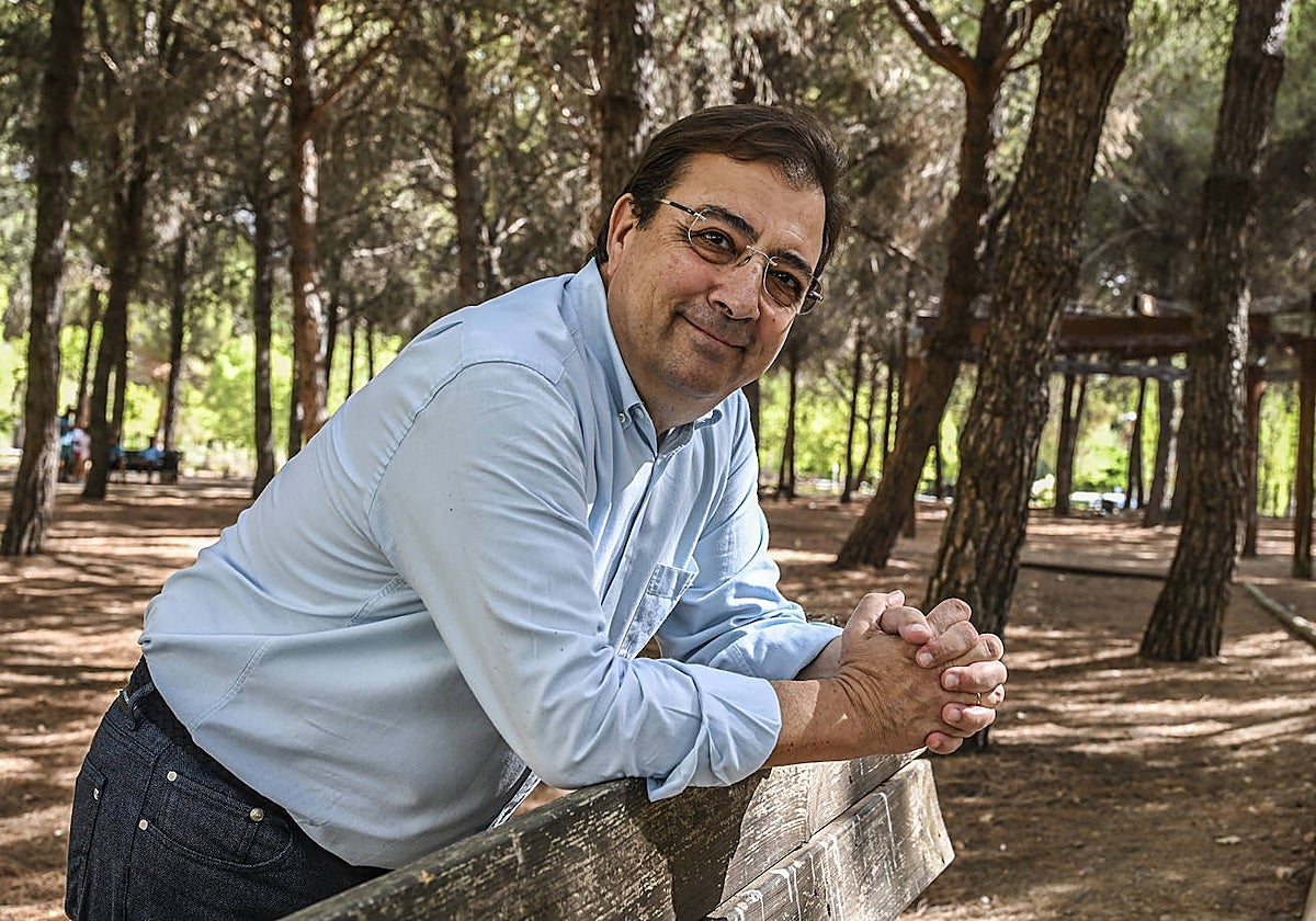 Guillermo Fernández Vara este viernes, día de la entrevista, en el campus universitario de Badajoz