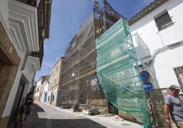 Estado actual de la fachada de la ermita del Vaquero, situada en la calle Caleros.