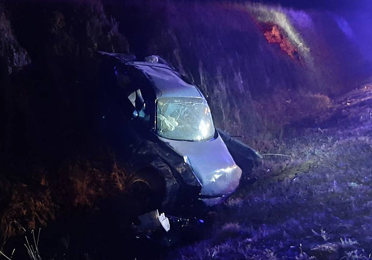 Estado en el que quedó el coche.