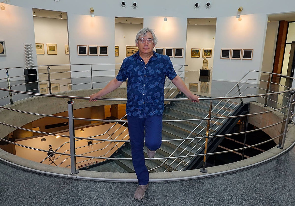 Martín Carrasco en el interior del Meiac.