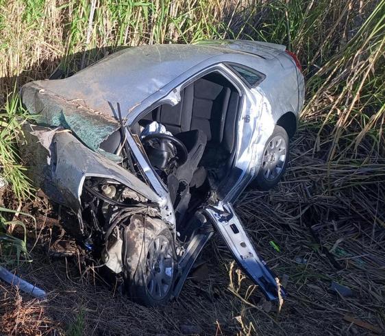 Así ha quedado el vehículo tras el accidente mortal.