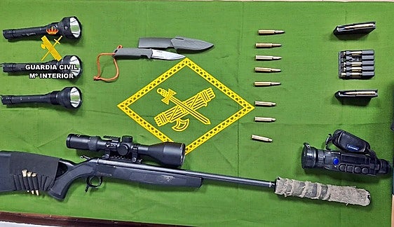 Armas y efectos intervenidos