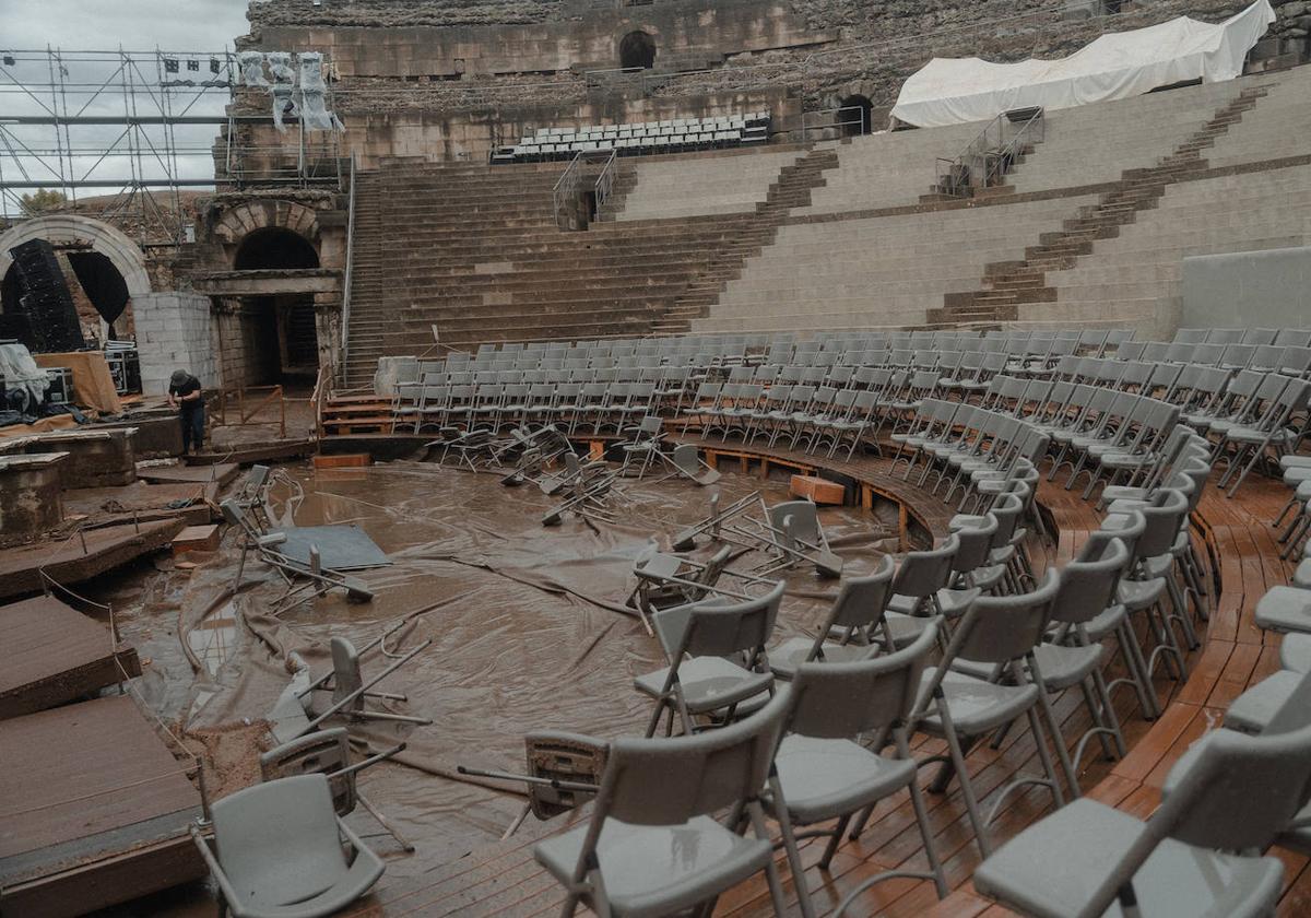 La DANA deja más de 50 litros en Mérida y provoca la suspensión del concierto de Juanes