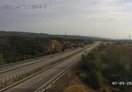 Autovía A-5 esta mañana en la provincia de Toledo.