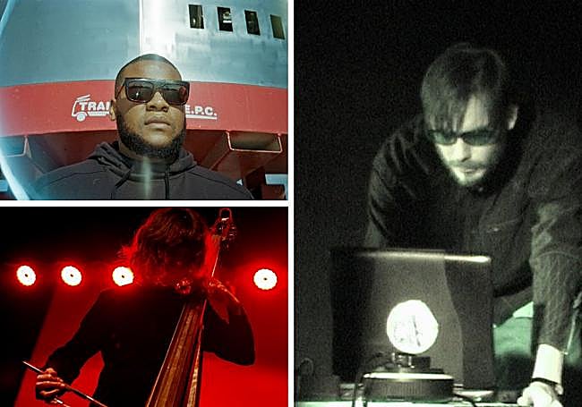 DJ Marfox, Margarida García y Mattin.