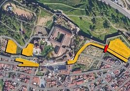 Mapa de cortes elaborado por el Ayuntamiento.