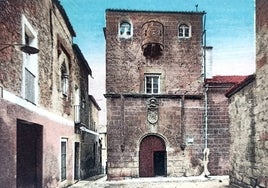 Postal de 1930 de La Casa del Sol de Cáceres.