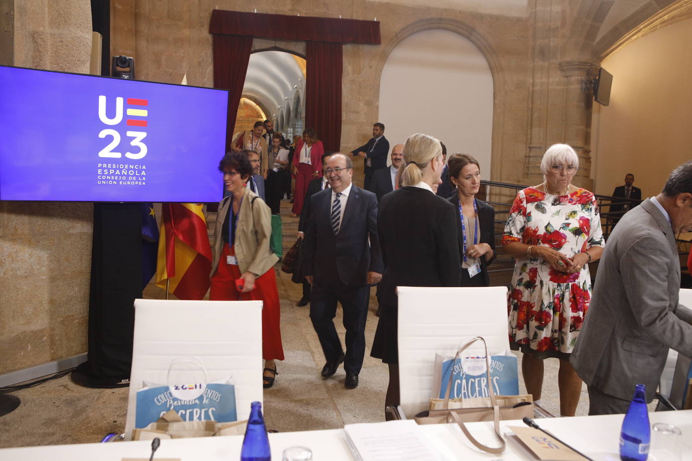 Primera reunión de los ministros de Cultura de la UE en Cáceres