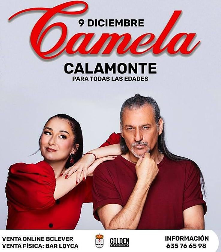 Camela estará en diciembre en Calamonte