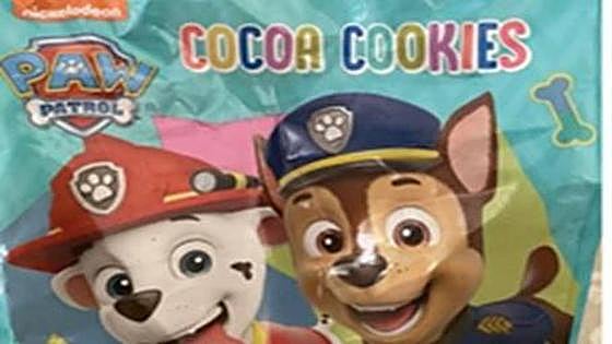 Cuidado con las galletas Patrulla Canina si tienes alergia a la leche o a la soja
