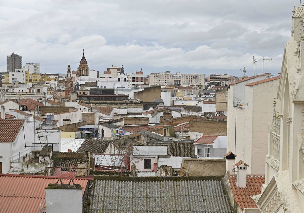 Vista del Casco Antiguo de Badajoz.