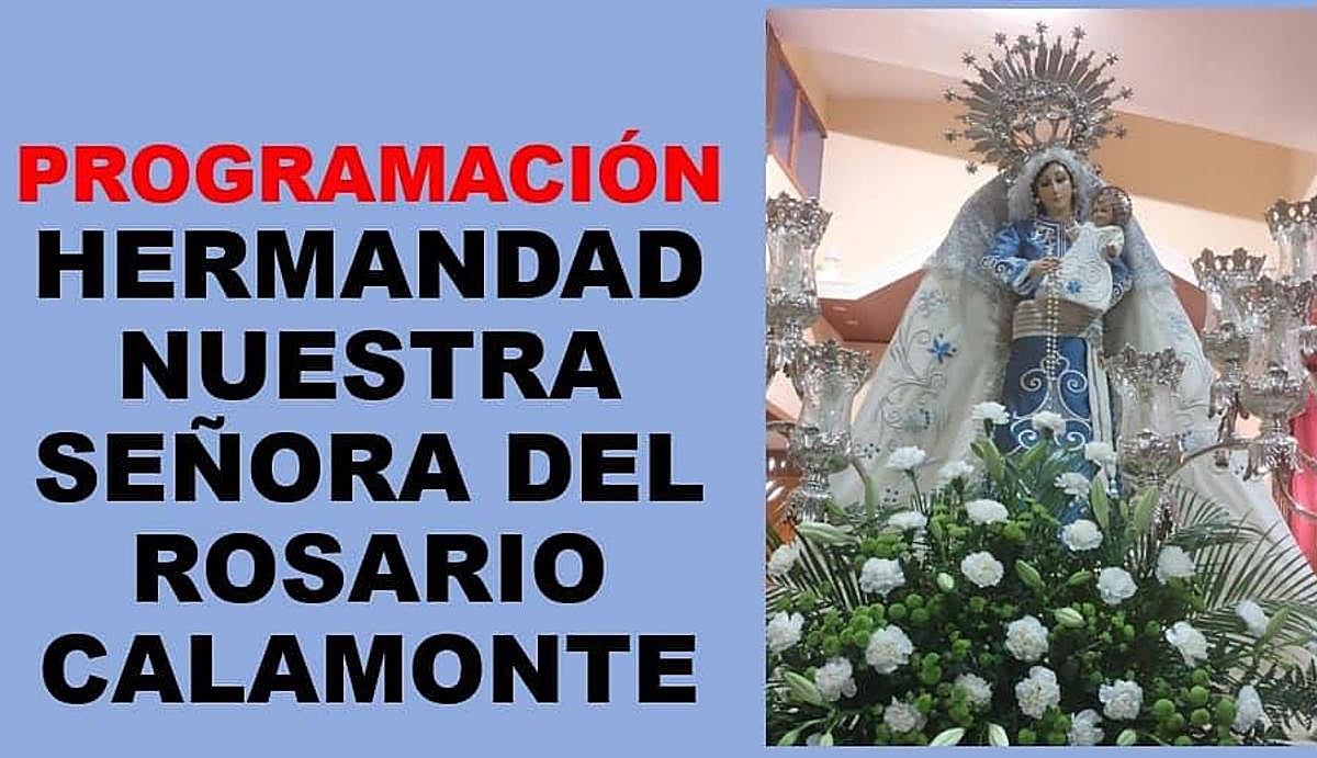 Programación de la Hermandad Ntra. Sra. del Rosario de Calamonte para octubre