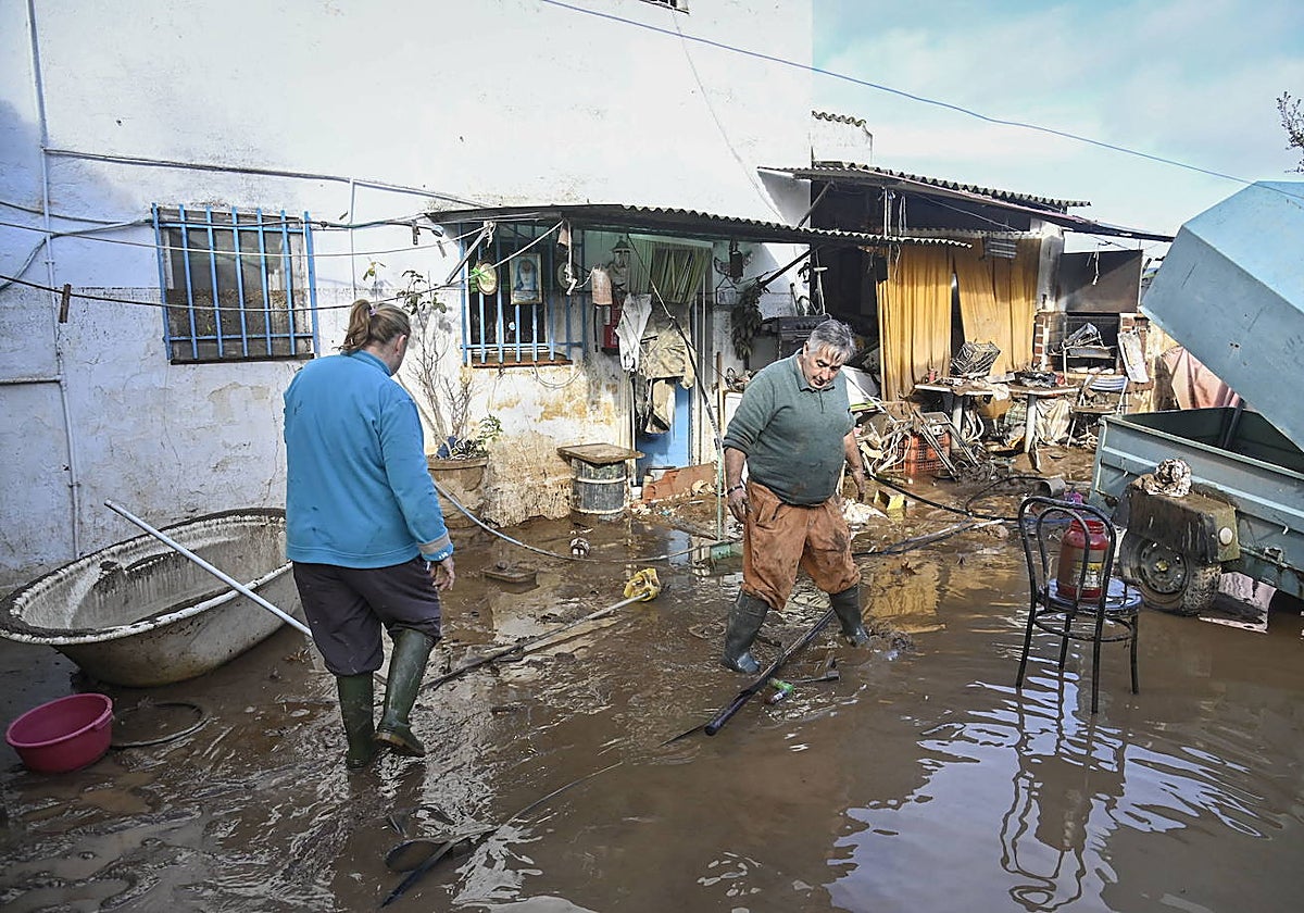 Efectos de la borrasca Efraín el mes de diciembre pasado, que dejó muchísima lluvia y condiciona todo el año hidrológico a nivel estadístico.