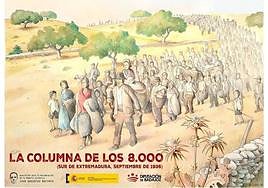 La exposición 'La columna de los ocho mil' llega a Fregenal de la Sierra