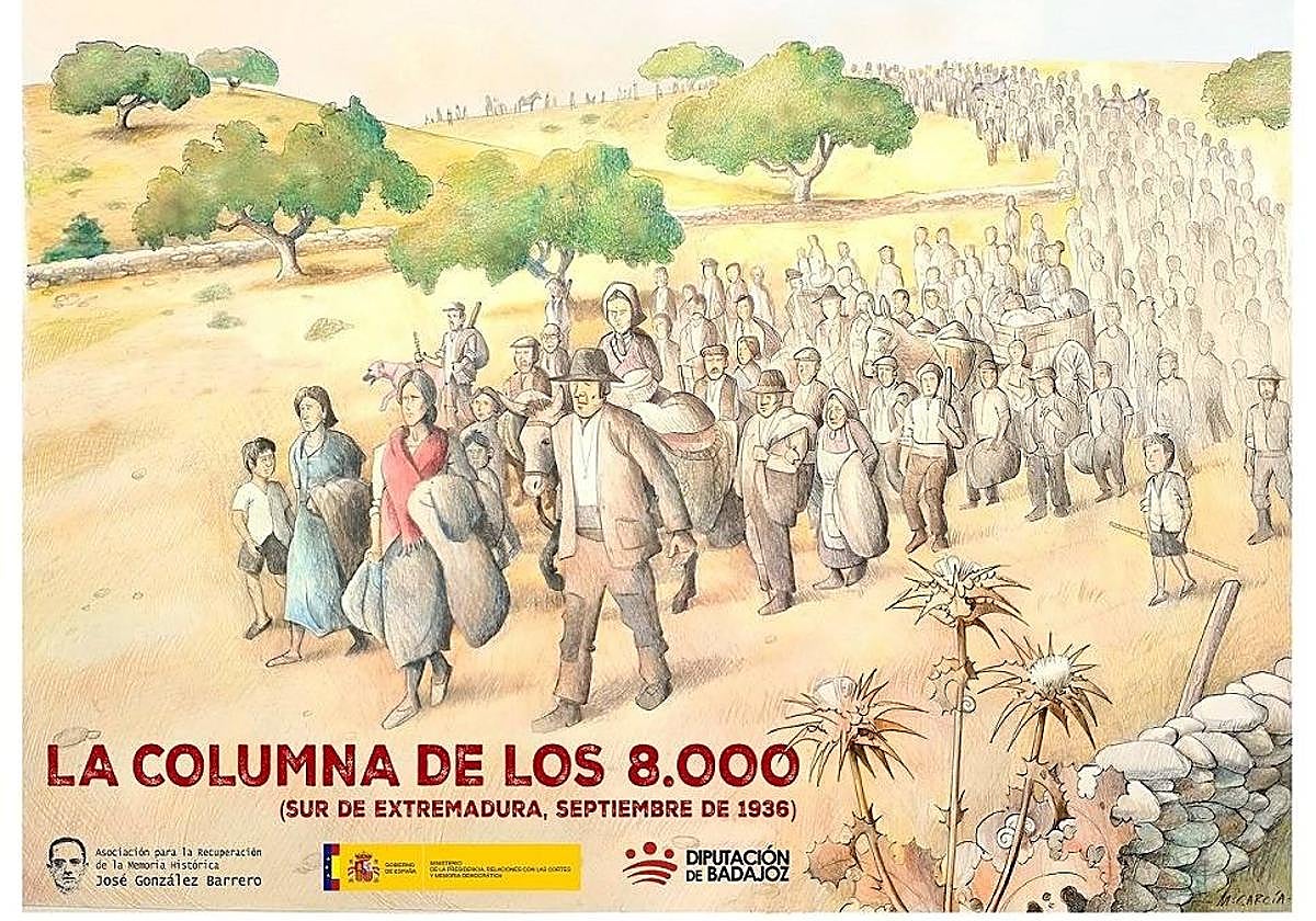 La exposición 'La columna de los ocho mil' llega a Fregenal de la Sierra