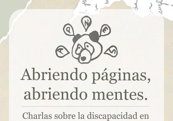 Usuarios de la asociación Apnes imparten la charla 'Abriendo páginas, abriendo mentes' en la biblioteca de Calamonte
