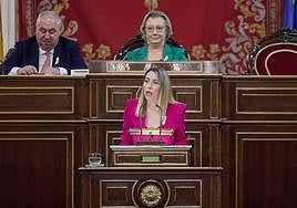 Los expresidentes de Extremadura, Guillermo Fernández Vara (segundo por la derecha), y de Valencia, Ximo Puig (derecha), junto al excandidato socialista a la presidencia de la Junta de Andalucía, Juan Espadas (segundo por la izquierda), asisten a la Comisión General de las Comunidades Autónomas que se celebra en el Senado, este jueves.