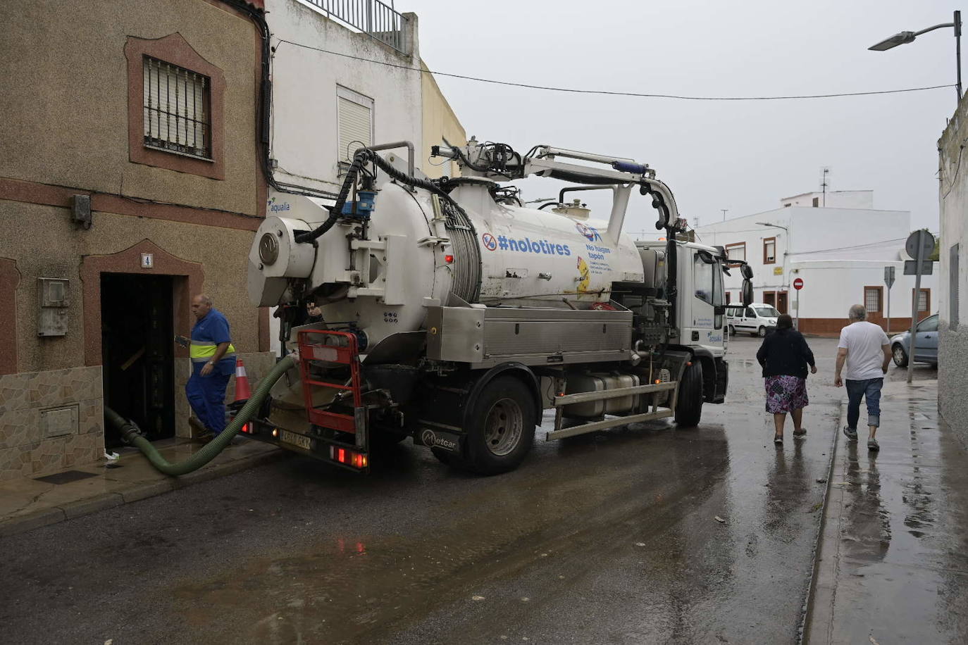 Badajoz: El barrio de Las Moreras sufre los efectos del temporal