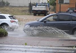 Así azotaba el viento en Valencia de Alcántara esta mañana.