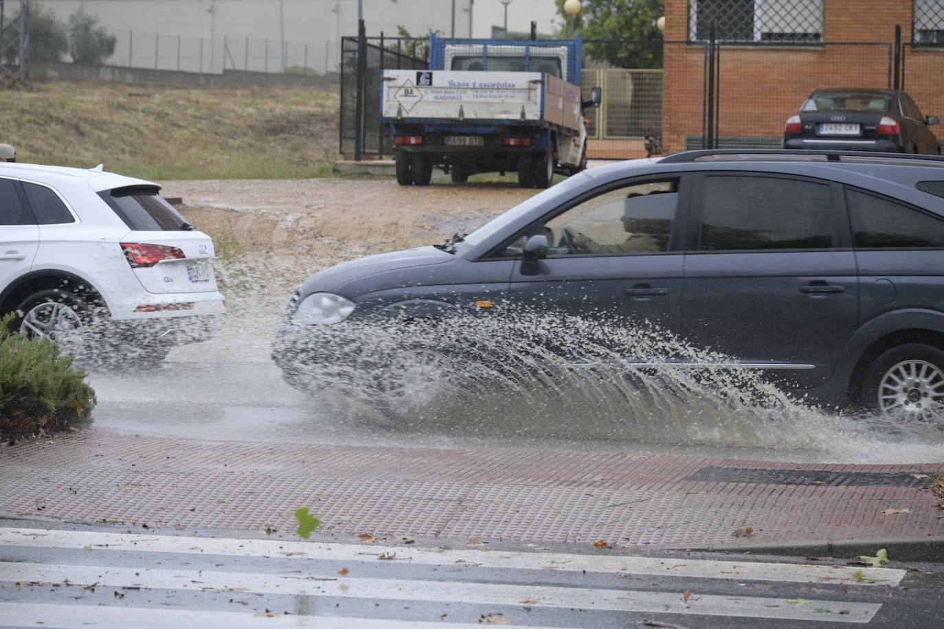 Efectos de la borrasca Aline en Badajoz