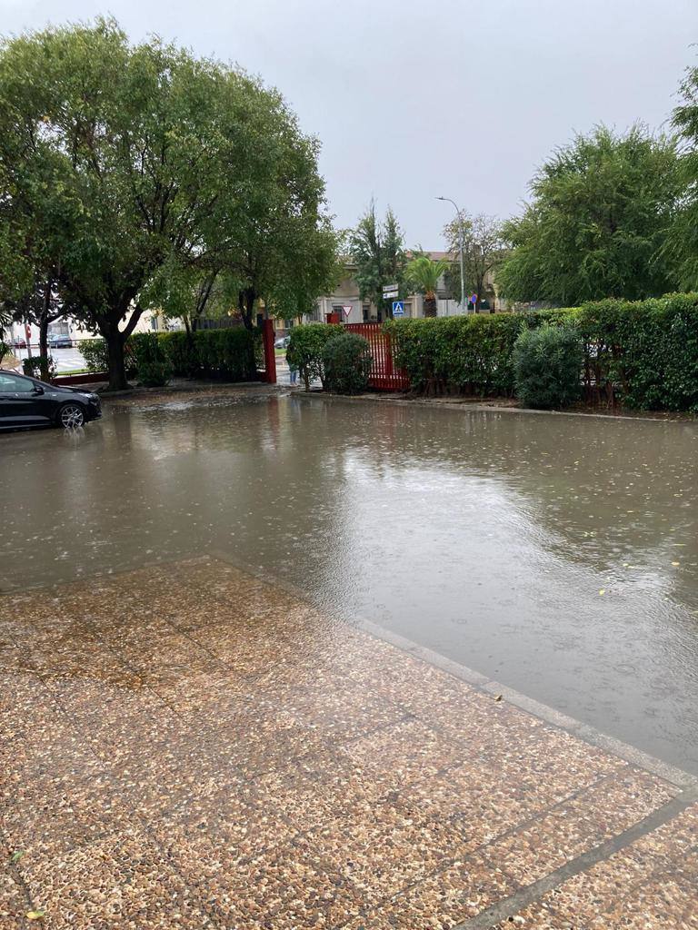 Efectos de la borrasca Aline en Badajoz