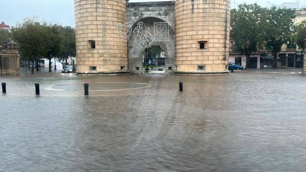 Entorno de Puerta de Palmas, inundado.