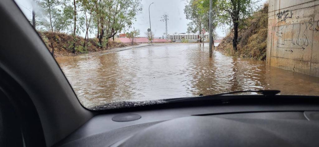 Efectos de la borrasca Aline en Badajoz