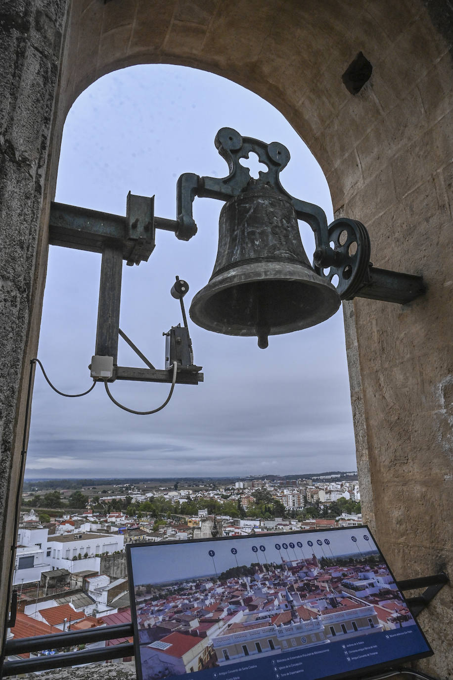 Así se ve Badajoz desde la torre de la catedral