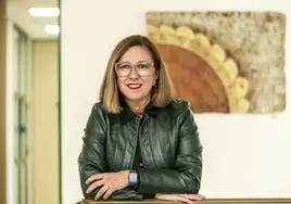Mercedes Morán, en los pasillos de la Consejería de Agricultura en Mérida, esta semana.