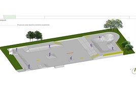 Recreación de cómo será el 'skate park' de Badajoz.