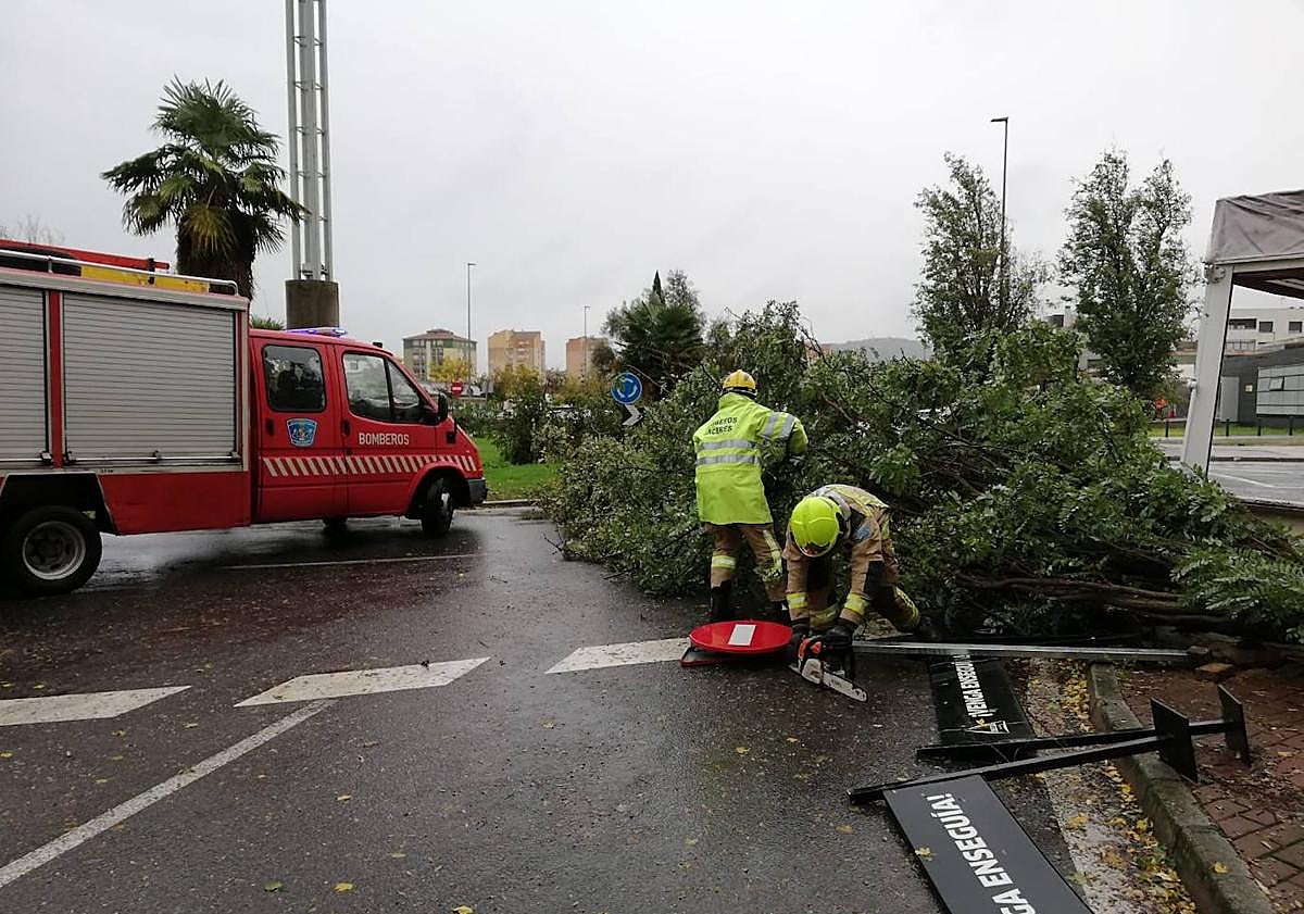 Imagen principal - Intervenciones realizadas por los bomberos.