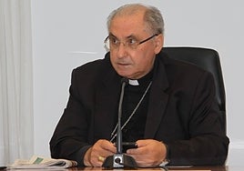 El arzobispo de Mérida-Badajoz, Celso Morga, durante su intervención este martes.