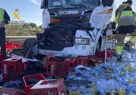 En marzo pasado, en Majadas de Tiétar, el choque entre dos camiones dejó dos muertos.