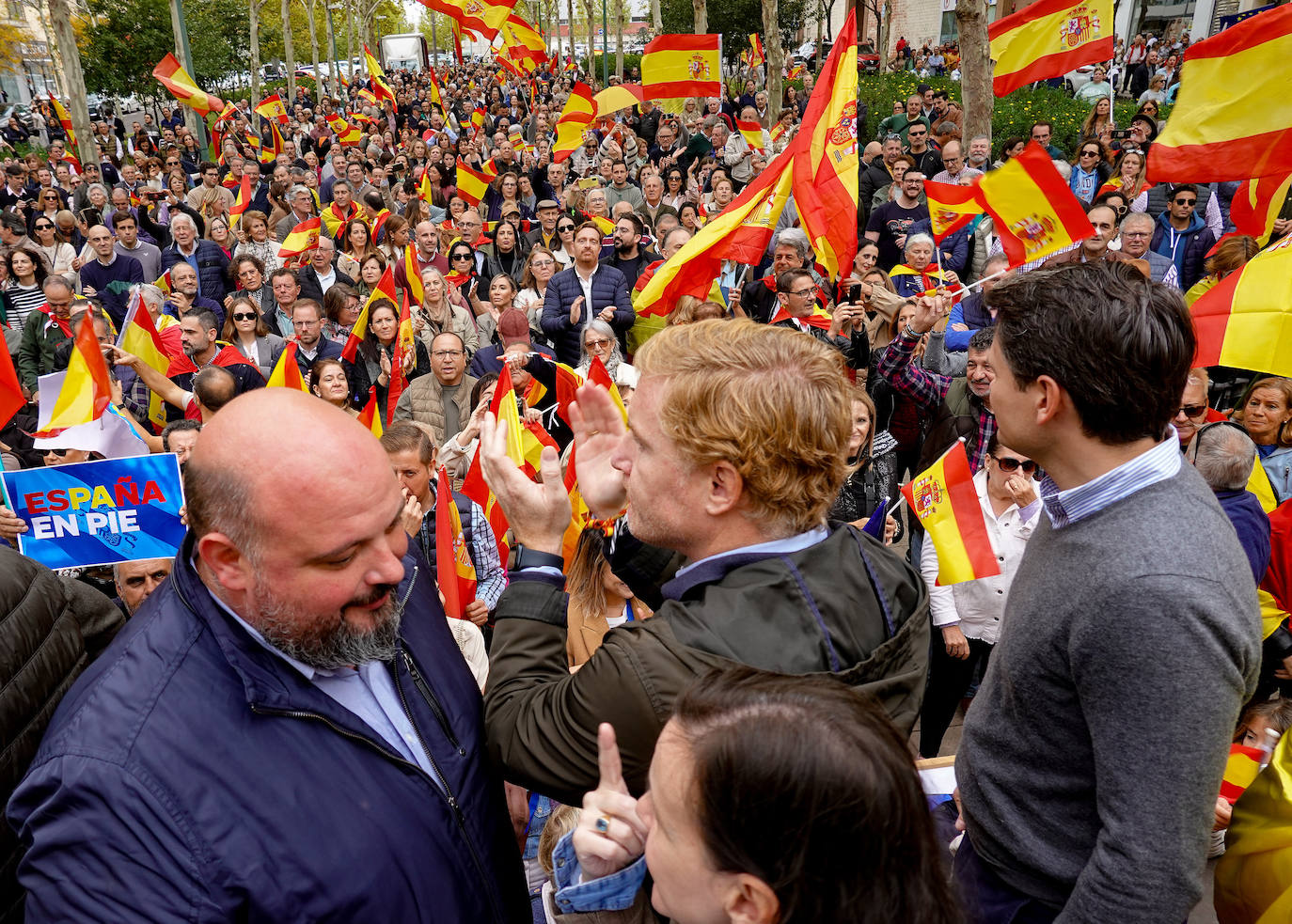 Gran afluencia en la manifestación del PP contra la amnistía en Badajoz
