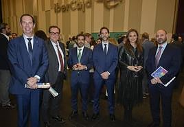 Emilio Aunión, Juan Luis Román, José Raúl Fernández, Ricardo García, Lidia Cuno y Aurelio Guisado