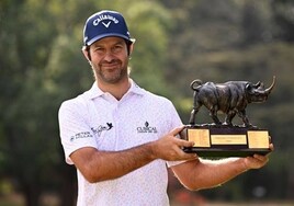 Jorge Campillo, cuando fue campeón del Magical Kenya Open 2023.