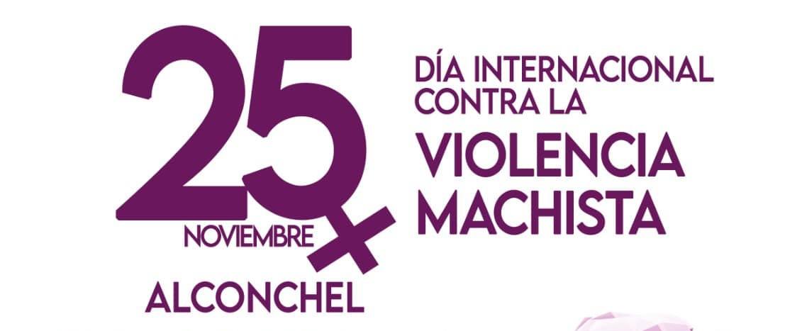 Cartel del 25N en Alconchel de 2023.