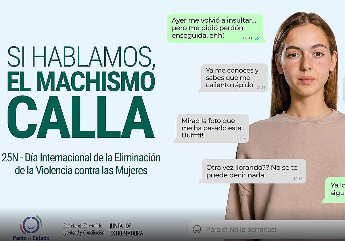 Imagen de la campaña del 25-N en Extremadura.