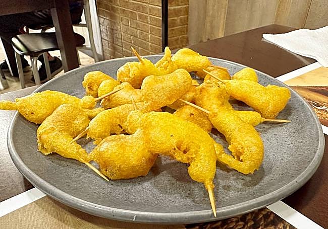 Gambas rebozadas.