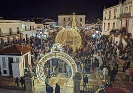 Inauguración de la iluminación navideña del pasado 2022.