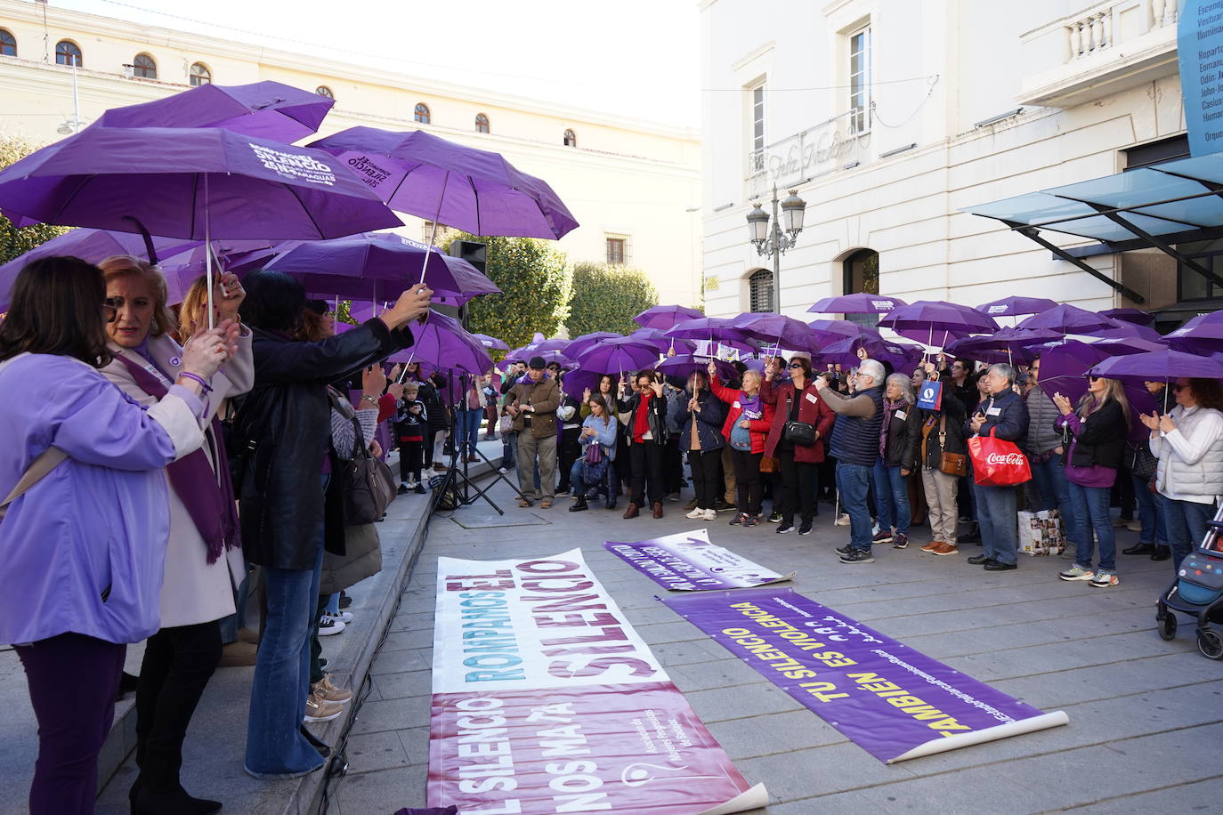 Manifestación en Badajoz con motivo del 25-N