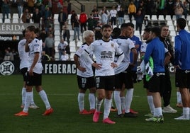 Escardó al final del duelo entre el Mérida y el San Fernando.