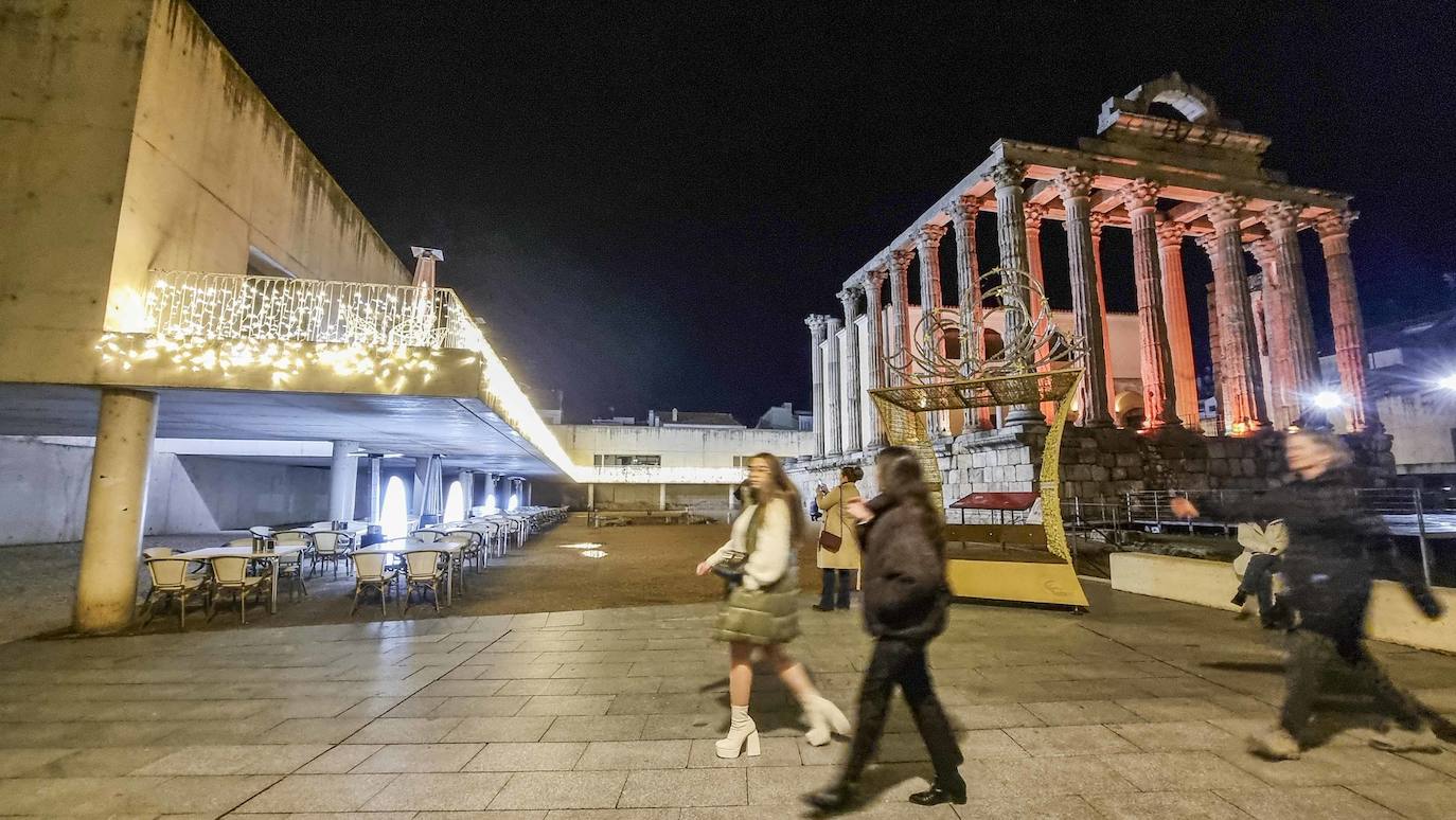 Así ha sido el encendido del alumbrado navideño en Mérida