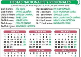 Todos los festivos que quedan de diciembre y enero