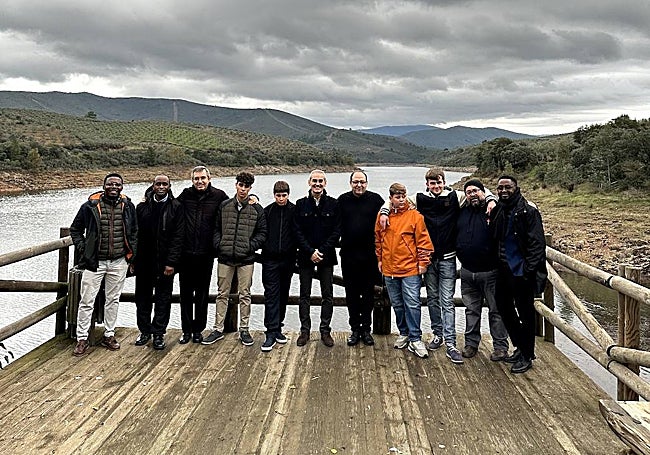 Seminaristas de la diócesis de Coria-Cáceres, durante una excursión.
