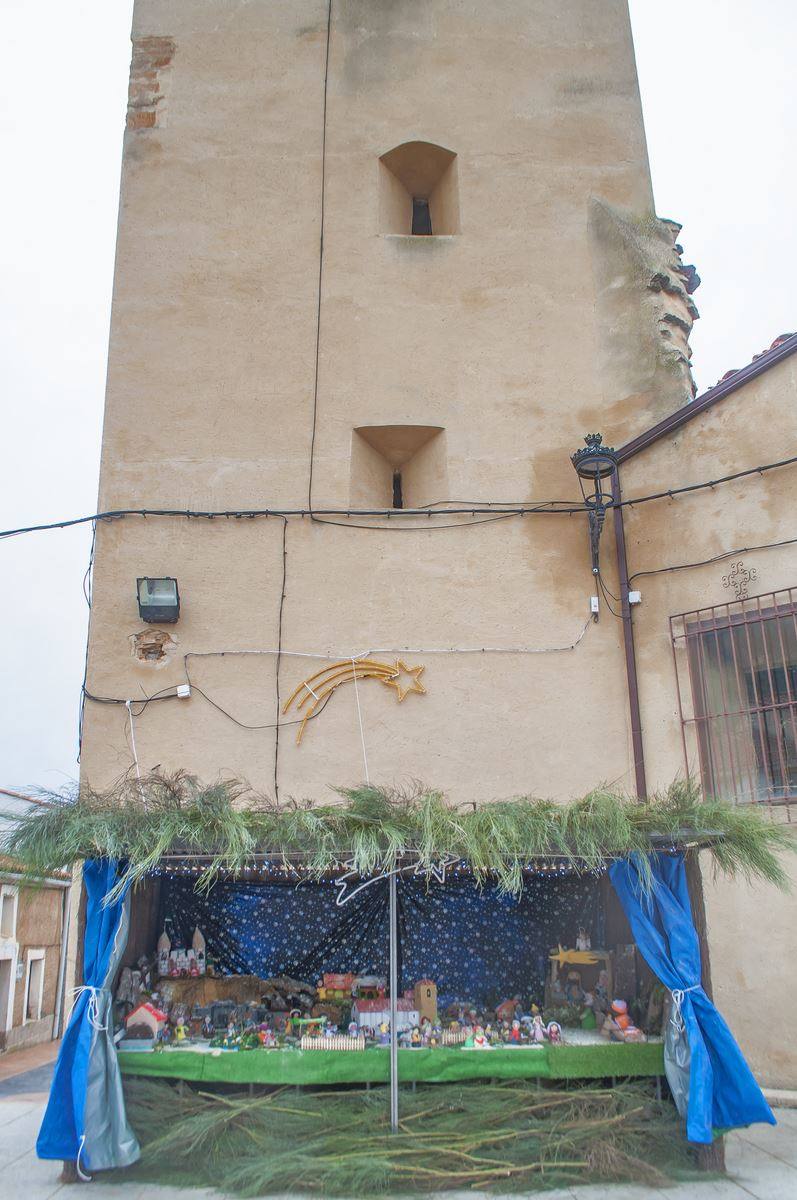 Belén de ganchillo en Casas de Miravete