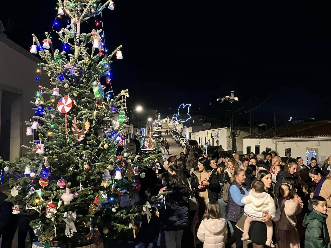 Tramo de la calle el día del encendido de la iluminación, el pasado 8 de diciembre.